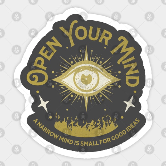 Open Your Mind. Sticker by lakokakr